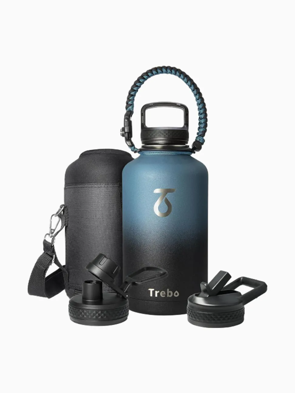 Water bottle with handle